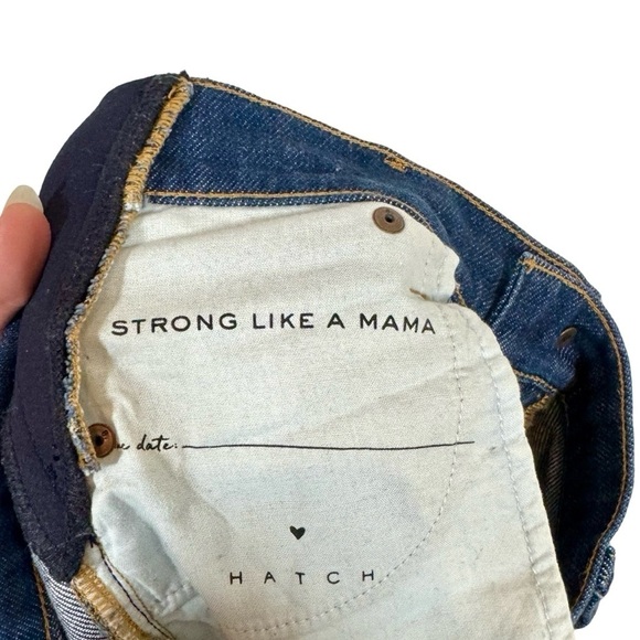HATCH The Straight Leg Maternity Jeans in True Blue - Picture 12 of 14